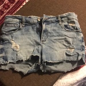 Denim shorts